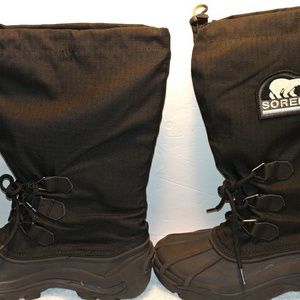 Sorels Mens Waterproof Snow Boots Black